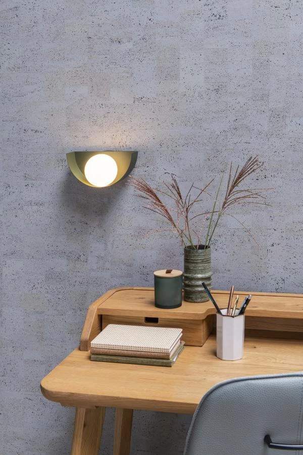 Lucide BENNI - Wall light - 1xG9 - Green - ambiance 2